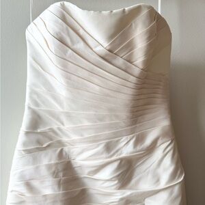 100% Silk Strapless Wedding Dress